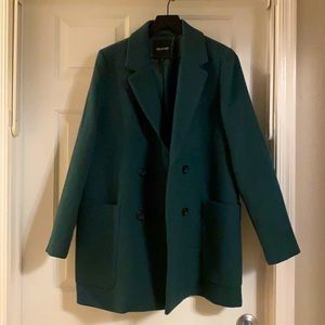 NEW MADEWELL FOREST GREEN WOOL COAT